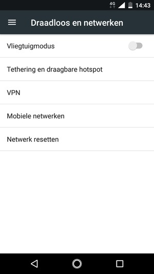 Selecteer Mobiele netwerken
