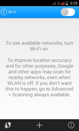 Turn Wi-Fi on