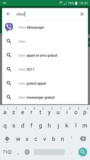 Saisissez le nom de l'appli et sélectionnez Rechercher