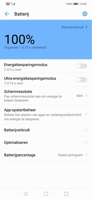 Schakel Energiebesparingsmodus in