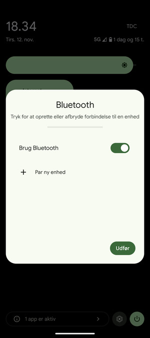 Slå Brug Bluetooth fra