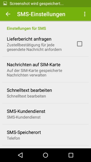 Wählen Sie SMS-Kundendienst
