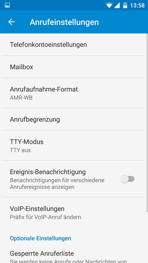 Wählen Sie Mailbox