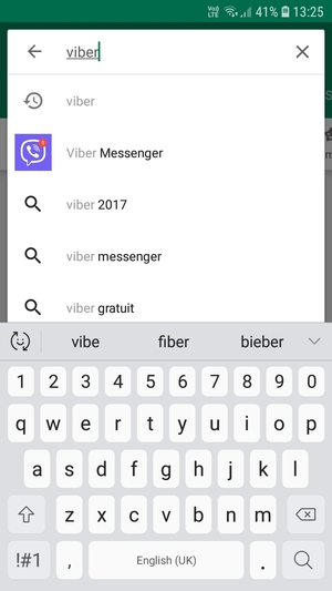 Saisissez le nom de l'appli et sélectionnez Rechercher