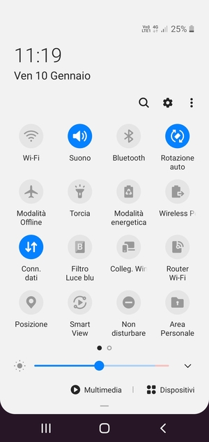 Seleziona Modalità energetica