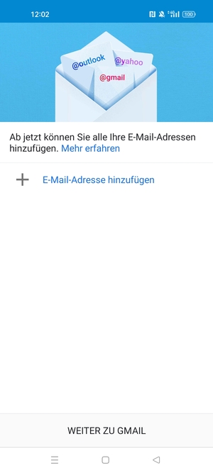 Wählen Sie E-Mail-Adresse hinzufügen