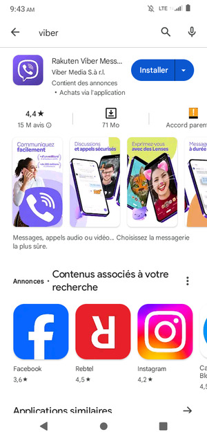 Sélectionnez l'appli