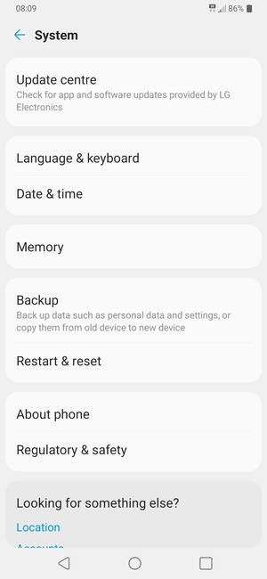Select Backup