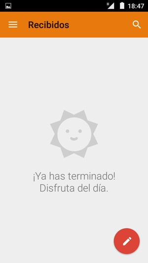 Su Gmail/Hotmail está listo para usar