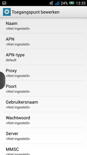 Voer mms-gegevens in