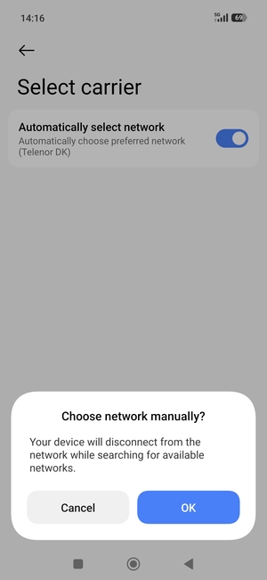 Select OK