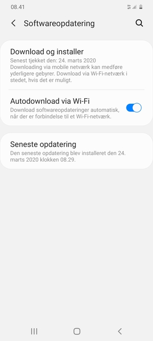 Vælg Download og installer