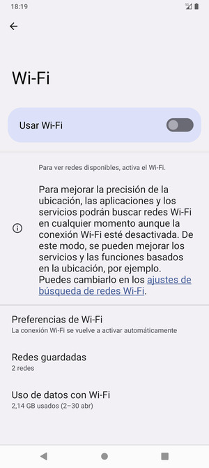 Active Usar Wi-Fi
