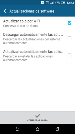 Seleccione COMPROBAR AHORA