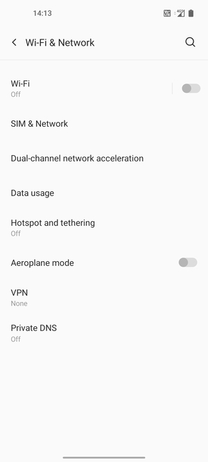 Select Wi-Fi