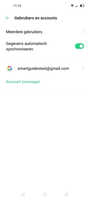 Selecteer uw Google-account