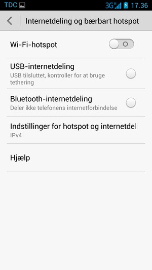 Vælg Wi-Fi hotspot