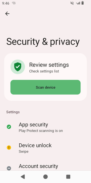 Select Device unlock