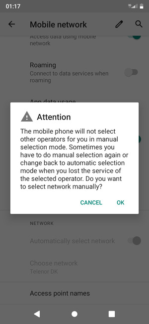 Select OK