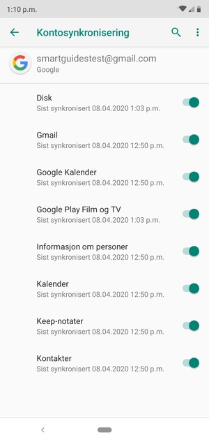 Velg menyknappen