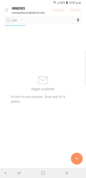 Hotmail er klar til bruk
