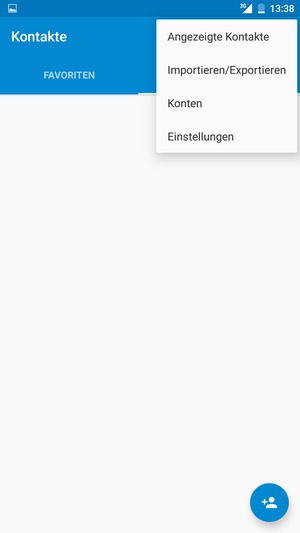 Wählen Sie Importieren/Exportieren