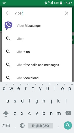 Enter the app name and select Search