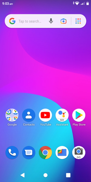 Swipe up