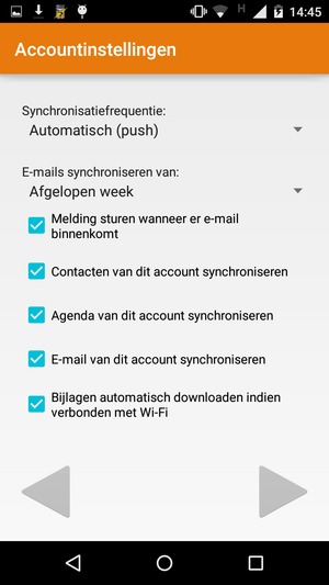Selecteer VOLGENDE