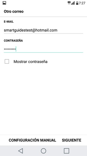 Introduzca su Dirección de correo electrónico y Contraseña. Seleccione SIGUIENTE