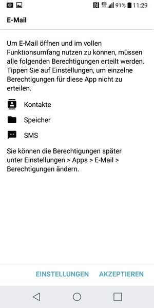 Wählen Sie AKZEPTIEREN