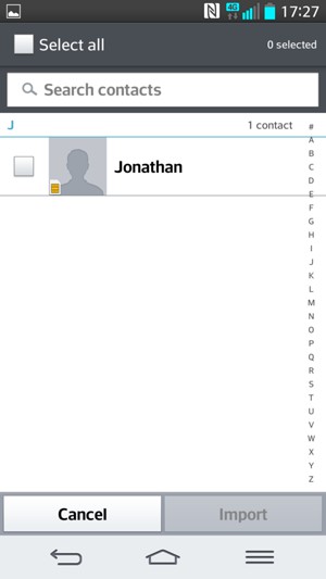 Check the Select all checkbox