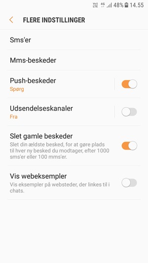 Vælg Sms'er