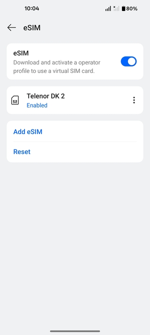 Your eSIM has now been activated