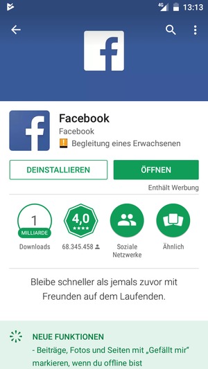 Wählen Sie ÖFFNEN