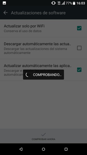 Espere a que la búsqueda termine