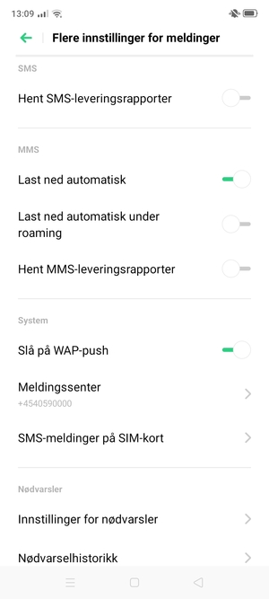Velg Meldingssenter