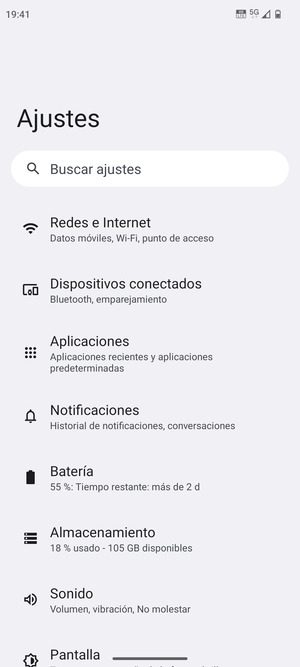 Seleccione Redes e Internet
