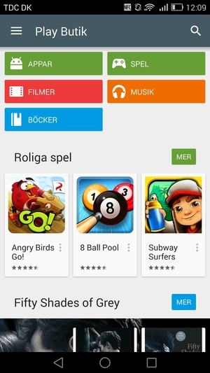 Tryck på Sök-knappen