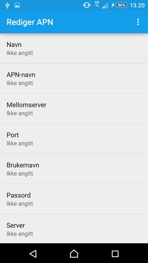 Skriv inn MMS-informasjon