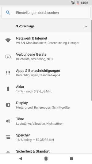 Wählen Sie Netzwerk & Internet