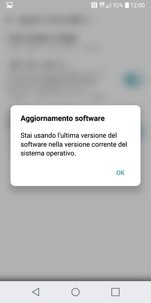 Se il tuo telefono è aggiornato, seleziona OK