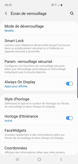 Votre téléphone est maintenant sécurisé par un écran de verrouillage