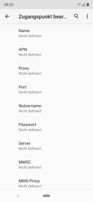 Geben Sie Internet-Informationen ein