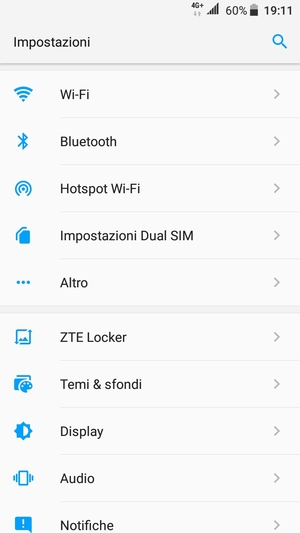 Seleziona Hotspot Wi-Fi