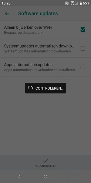 Wacht tot de zoekopdracht beëindigd is