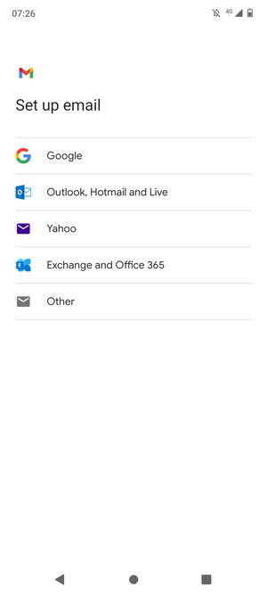Select Outlook, Hotmail and Live