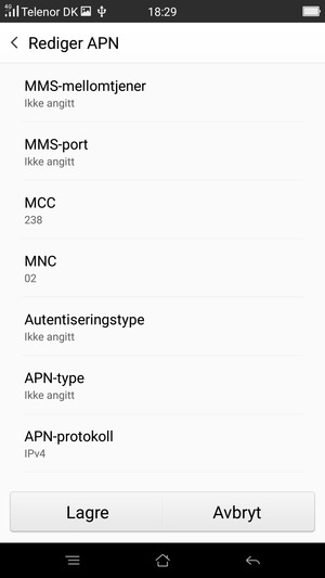 Bla ned og skriv inn MMS-informasjon