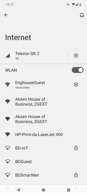 Sie sind nun mit dem WLAN-Netzwerk verbunden