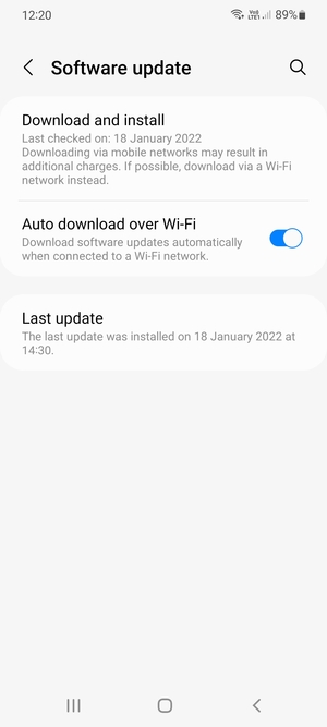 Select Download and install